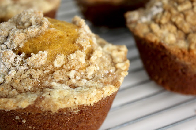 Recipe for Pumpkin Streusel Muffins by freshfromthe.com