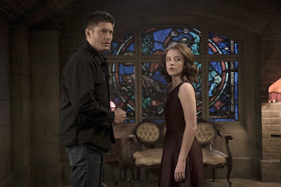 Jensen Ackles as Dean Winchester and Samantha Isler as Amara in Supernatural 11x06 "Our Little World"