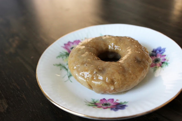 Recipe for Baked Banana Donuts with Brown Butter Glaze by freshfromthe.com.