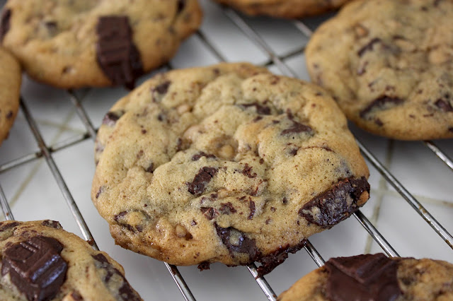 Chocolate Chunk Toffee Cookies by freshfromthe.com