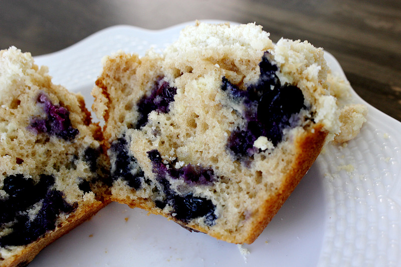 Jumbo Blueberry Streusel Muffins by freshfromthe.com