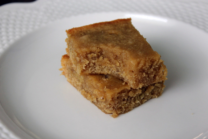 Recipe for Banana Blondies by freshfromthe.com