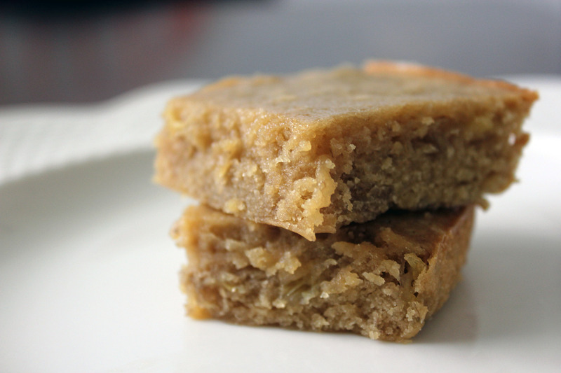 Recipe for Banana Blondies by freshfromthe.com