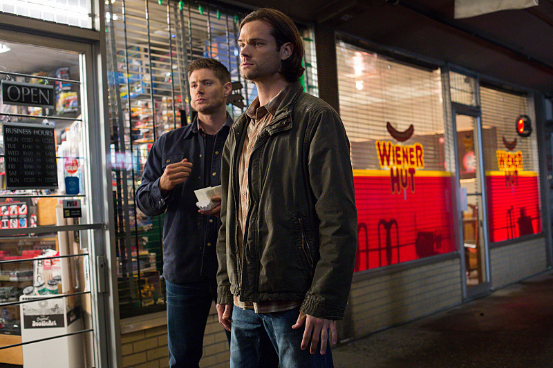 Jensen Ackles and Jared Padalecki as Dean and Sam Winchester in Supernatural 10x09