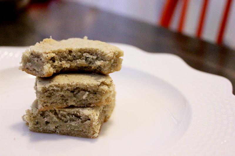 Recipe for Vanilla Blondie Bars by freshfromthe.com