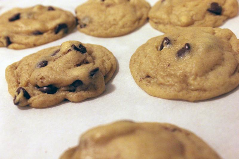 Super Soft and Dense Chocolate Chip Cookies by freshfromthe.com