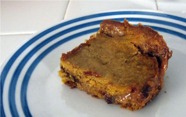 Caramel Pumpkin Blondies by freshfromthe.com