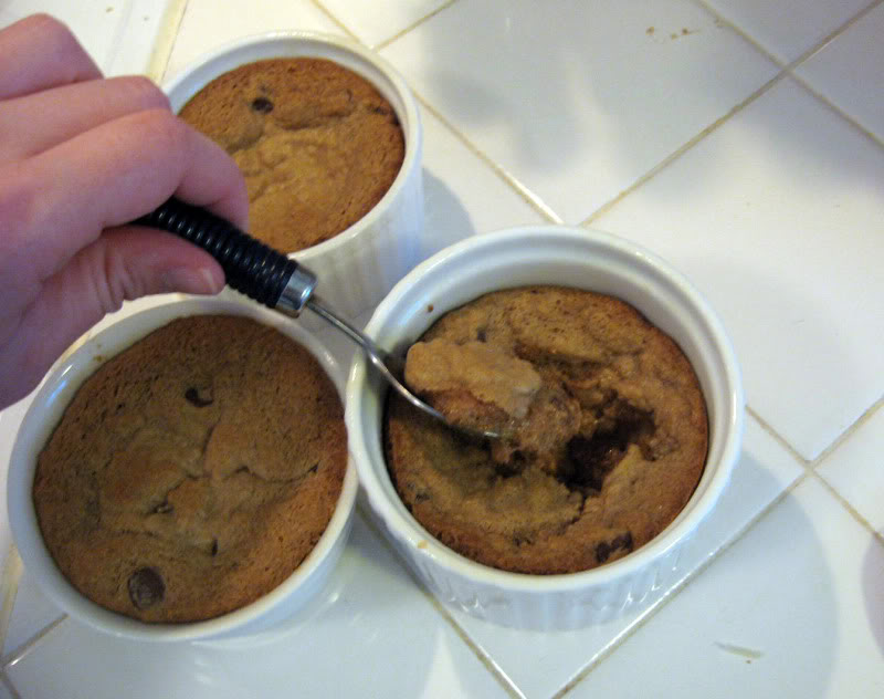 Chocolate Chip Cookie Souffles by freshfromthe.com