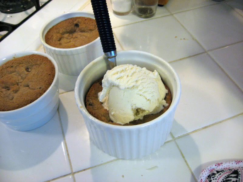 Chocolate Chip Cookie Souffles by freshfromthe.com