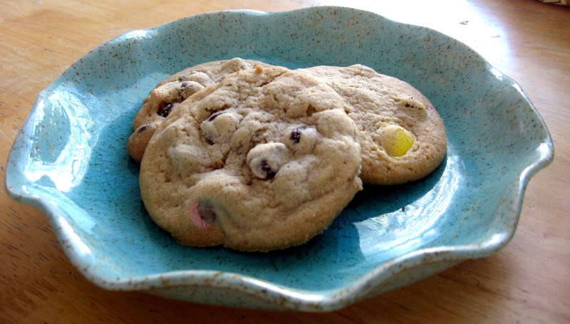 Chocolate Chip Easter Egg Cookies by freshfromthe.com