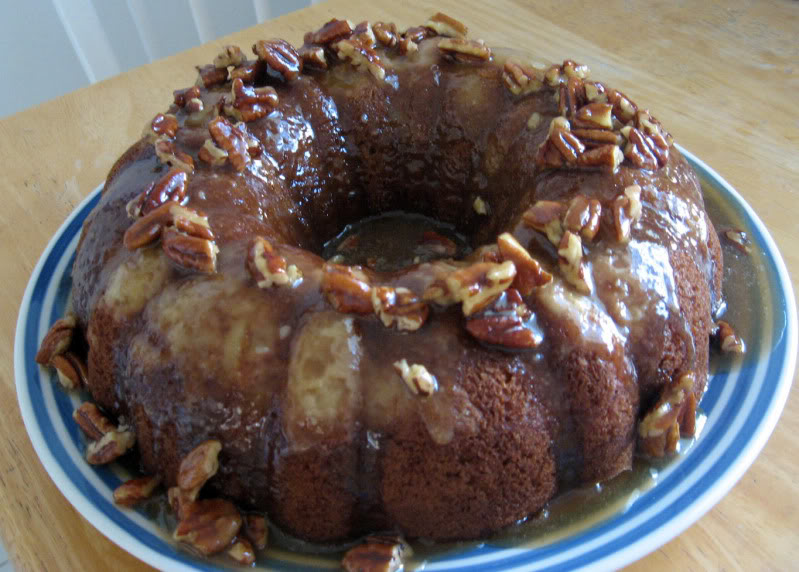 Pear Spice Cake with Pecan Topping by freshfromthe.com